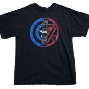 VTG,MARVEL CAPTAIN AMERICA IRON SHIRT SIZE L